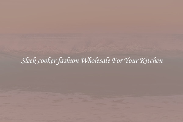 Sleek cooker fashion Wholesale For Your Kitchen