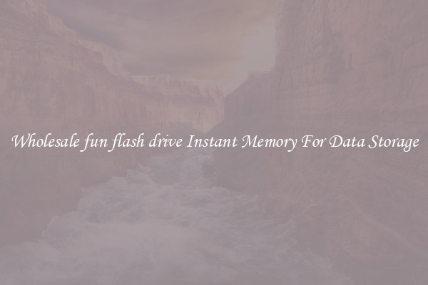 Wholesale fun flash drive Instant Memory For Data Storage