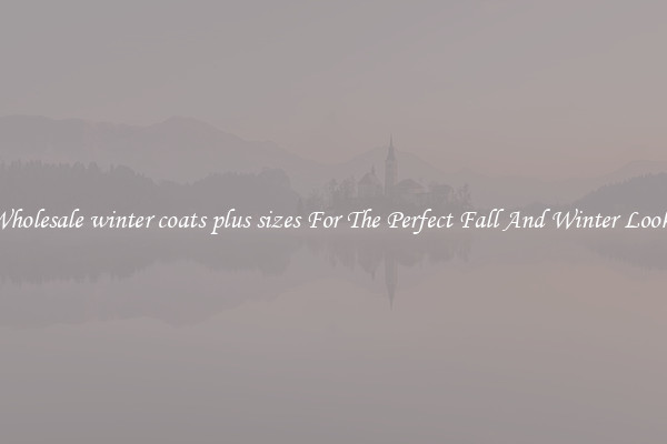 Wholesale winter coats plus sizes For The Perfect Fall And Winter Looks