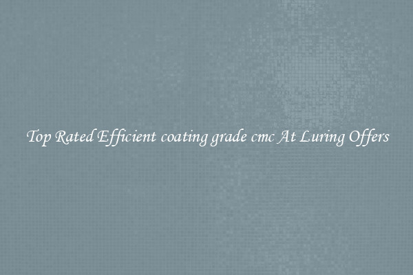 Top Rated Efficient coating grade cmc At Luring Offers