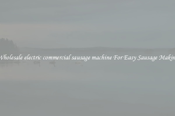 Wholesale electric commercial sausage machine For Easy Sausage Making