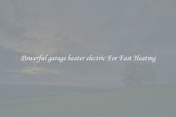 Powerful garage heater electric For Fast Heating
