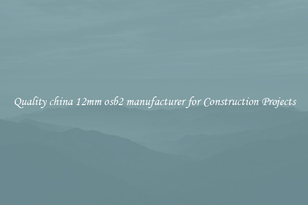 Quality china 12mm osb2 manufacturer for Construction Projects