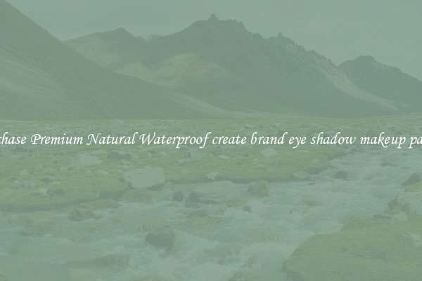 Purchase Premium Natural Waterproof create brand eye shadow makeup palette