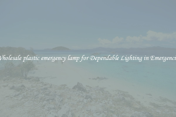 Wholesale plastic emergency lamp for Dependable Lighting in Emergencies
